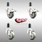 Service Caster 3 Inch 316SS Gray Poly Swivel 1-1/4 Inch Expanding Stem Caster Lock Brake, 2PK SCC-SS316TTLEX20S314-PPUB-2-S-2-114 - alternate 4